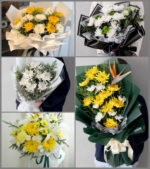 山东青岛莱西市马连庄镇怀古庄村白事花束代送
